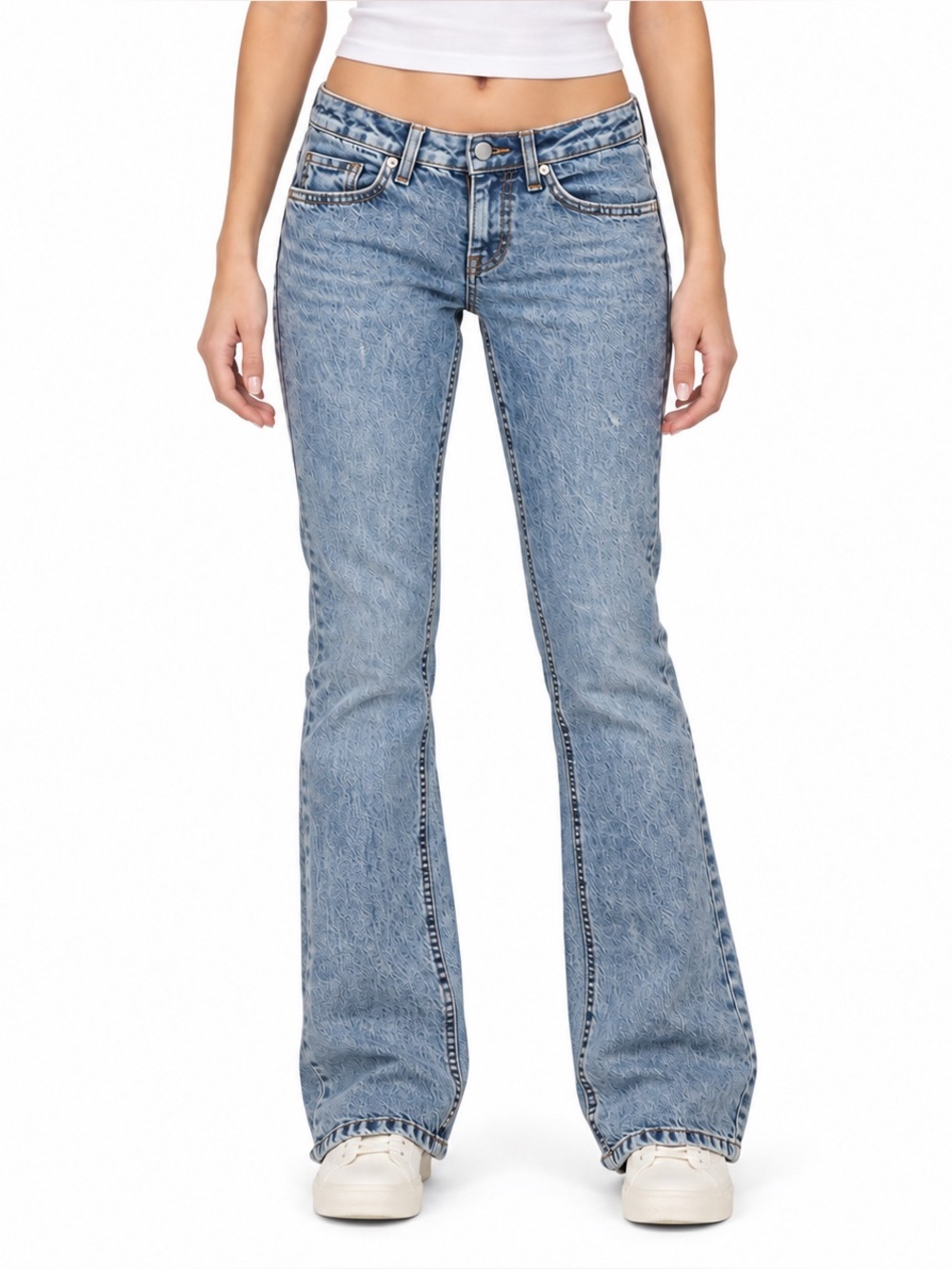 Wild Fable Low Rise Bootcut Acid Wash Blue Jeans Size 0